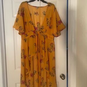 Feathers Floral Women Cover-up Size 2X